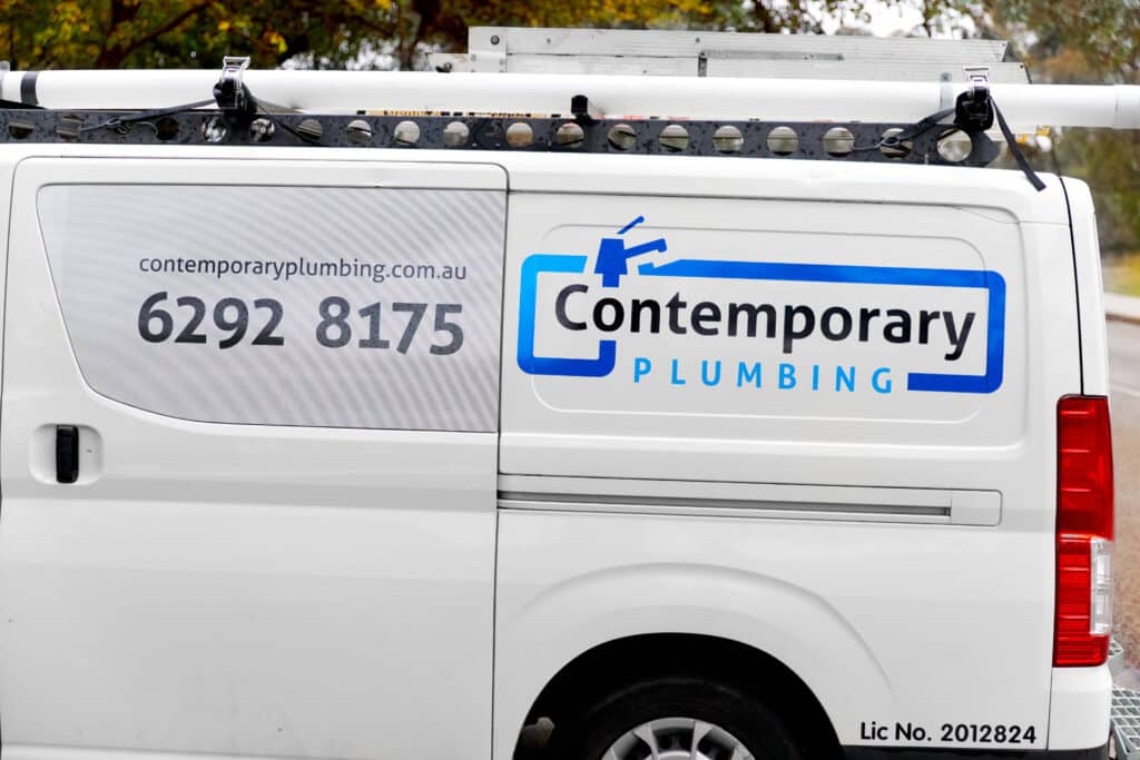 contemporary plumbing van
