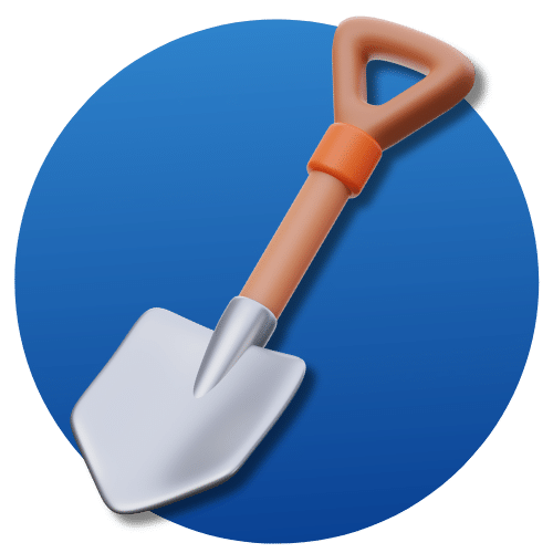 drainage dig up icon