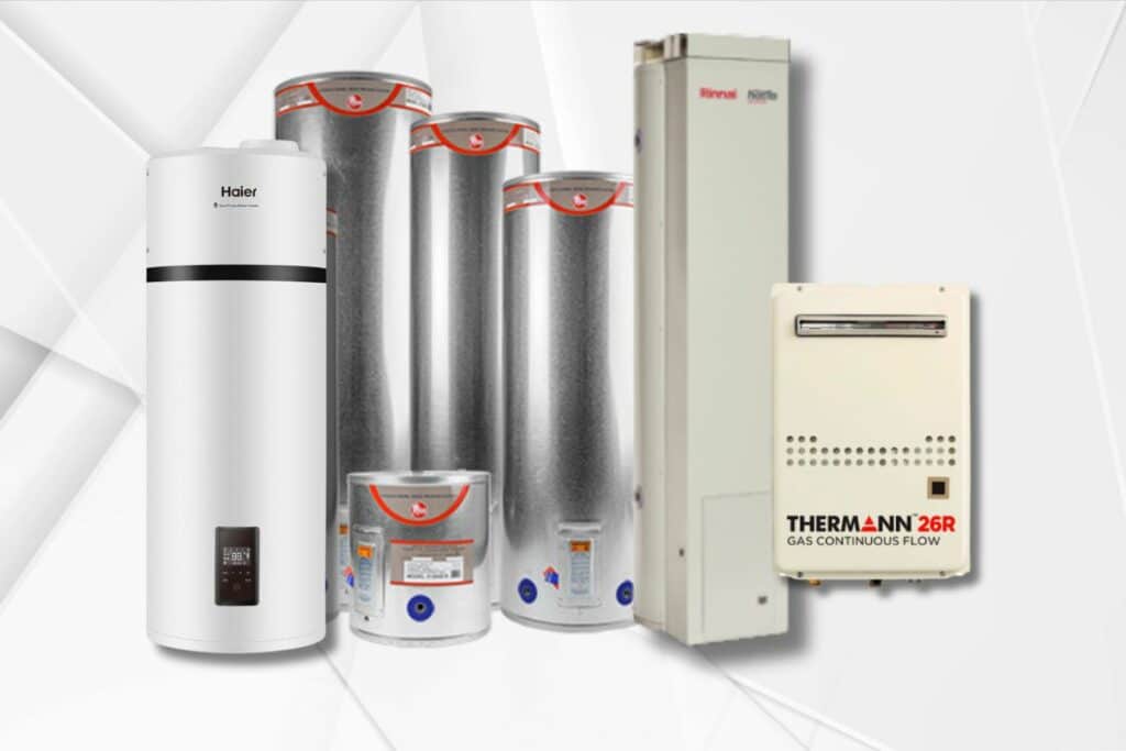Selection of hot water systems